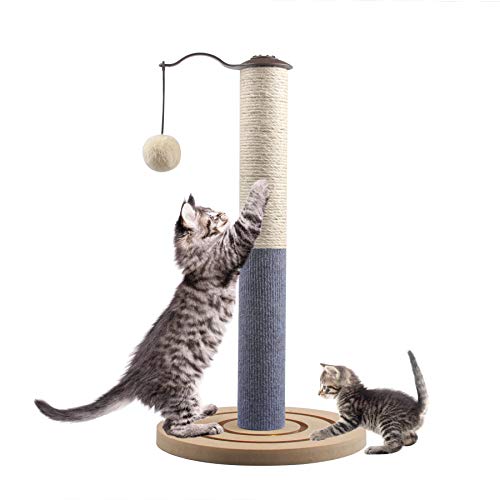 67i Kitten Cat Scratching Post for Indoor Cats Scratcher Cat Small Scratching Post Cat Sisal Rope 19.7\