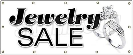 Amazon Com 48 X120 Jewelry Sale Banner Sign Signs Store Jeweler