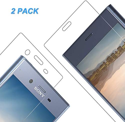 Vkaiy Screen Protector for Sony Xperia XZ1, [2 Pack] Ultra Clear Tempered Glass 9H Hardness 3D Touch Compatible Anti-scratch, Anti-oil, Anti-bubbles Film for Sony Xperia XZ1