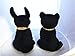 Bundle Deal. Egyptian Plush Black and Gold Bastet Cat & Anubis Stuffed Animal. So Cute!
