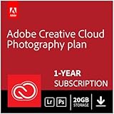 Adobe Creative Cloud Photography plan with 20GB storage | 1 Year Subscription (Download)