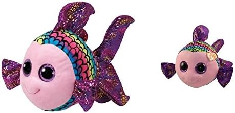 TY beanie boos set of 2, Flippy the fish in both regular and medium sizes