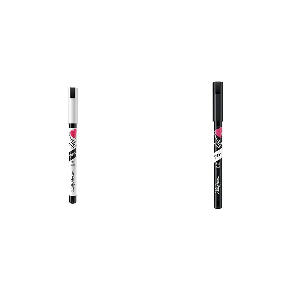 Sally Hansen Nail Art Pens, White 310 0.04 Fluid Ounce Fine Tip Pens for Creating Radiant Nail Art without Nail Wraps : Beauty