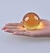 LONGWIN 60mm(2.3 inch) Magic Crystal Healing Ball Glass Sphere (Yellow)