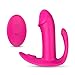 Wearable Vibrator G-Spot and Clitoris Stimulator, Rechargeable Remote Control 9-Speed Masturbation Dildo Toys for Adult, Invisible Vibrating Wand Silicone Vagina Anus Massager for Women Couples (Pink)