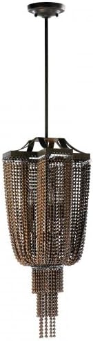 Oiled Bronze Beaded Pendant From The Marcello Collection 04465