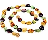 Amberbeata Baltic Sea Amber Beads Necklace, 20-Inches