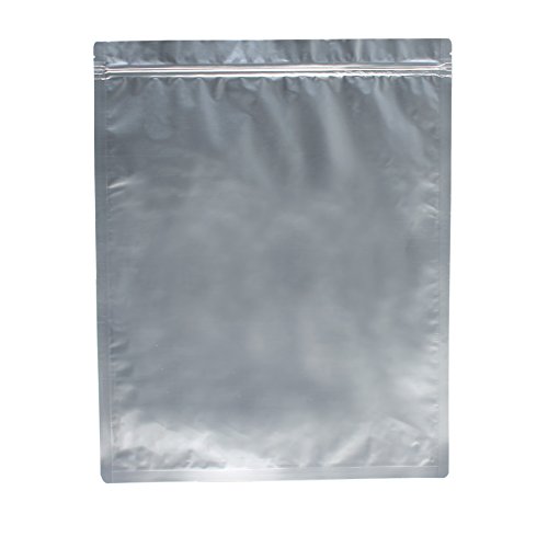 AwePackage 10 Pack of 1.5 Gallon Mylar Aluminum Foil Zipper Bag for Long Term Storage (12X16 Inch) - Ziplock