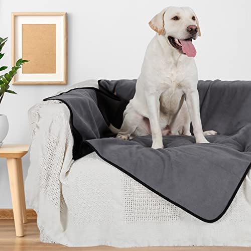 JuWow Waterproof Pet Blankets, Liquid Pee Urine Leak Proof Dog Blanket