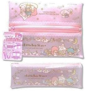 Amazon サンリオ リトルツインスターズ キキララセンタージップ型ビニールコスメポーチピンクヘアケア L型 Sanrio サンリオ 化粧ポーチ メイクボックス 通販
