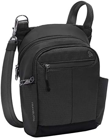 Travelon Anti-Theft Active Tour Bag, Black, 9 x 11 x 3.5 8 Travelon Anti-Theft Active Tour Bag, Black, 9 x 11 x 3.5