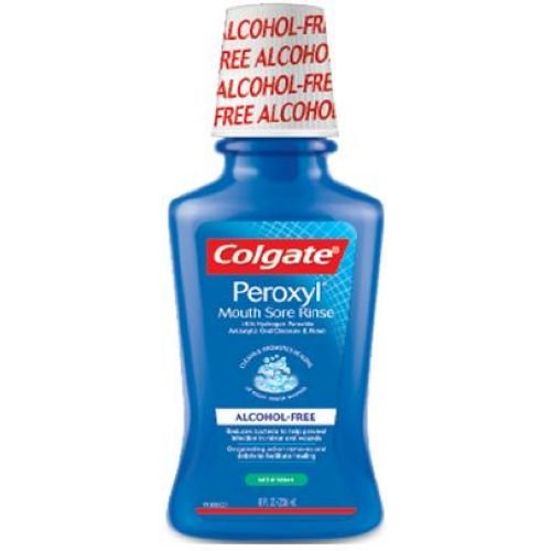 Buy Colgate Peroxyl Alcohol Free Mild Mint Mouth Sore Rinse, 8 Ounce