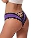 Sofishie Sexy V-Back Criss Cross Panties - Purple - Medium