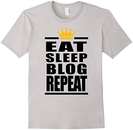 Mens Funny Blogger Shirt - Funny Writing Shirt 3XL Silver