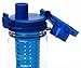 Hydracy Fruit Infuser Water Bottle - 25 Oz Sports Bottle with Full Length Infusion Rod and Insulating Sleeve Combo Set + 27 Fruit Infused Water Recipes eBook Gift - Azure Blue