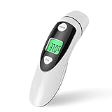 Red Medical Forehead and Ear Thermometer Professional Digital Medical Thermometer Instant Read with Improved Accuracy for Baby & Adult - FDA Approved
