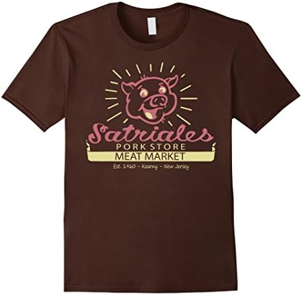 Men's Satriales - Pink Pig Head T-Shirt Small Brown