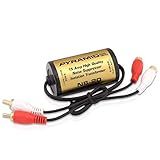 200W 15A RCA Noise Suppressor -  Designed for Audio Signals & to Eliminate Noise, Isolation Transformer, Used w/ Amplifier or EQ, Install w/ RCA Jacks & Unique Noise Detection Circuit - Pyramid NS20
