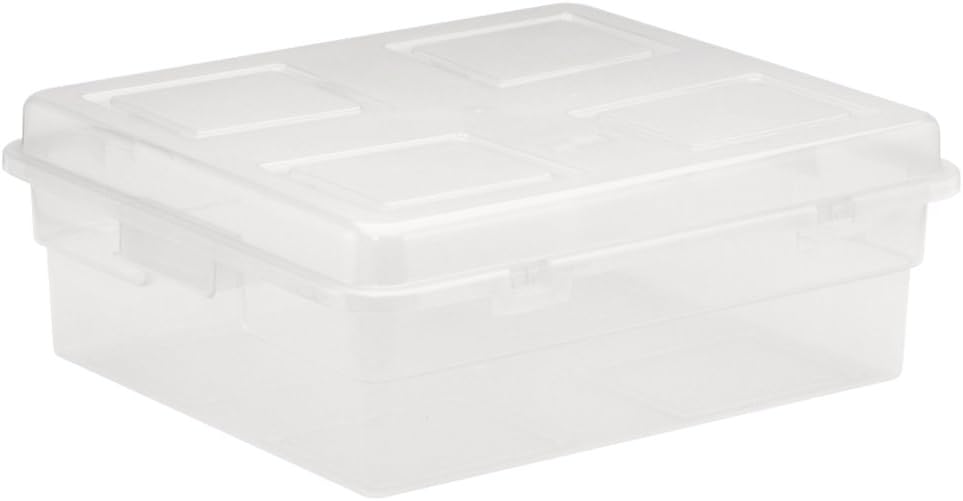 United Solutions Clear Plastic Storage Container with Lid, 20Quart Lidded Home