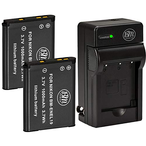 BM 2 EN-EL19 Batteries and Charger for Nikon