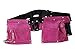 Raven 9 Pocket Pink Double Tool Pouch Nylon Belt | Adjustable Size from 28