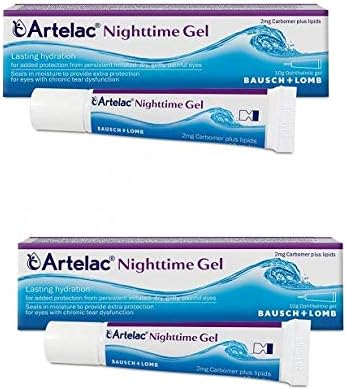 Artelac Nighttime Gel 10g - 2 Pack Deep Hydration for Persistent Dry Eyes