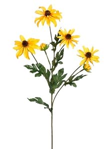 eyed susan flower flowers artificial silk yellow rudbeckia spray pack amazon sunflowers bunches susans na prime