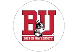 R AND R IMPORTS Boston University Terriers Collegiate Collegiate 3 Inch Round Magnet Officially Licensed Collegiate Product