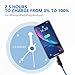 [Apple MFi Certified] Foxnovo Led iPhone Charger Cable, 2-in-1 Led Lightning Cable with 360° Flowing Light for iPhone 12/11 /11 Pro/XS/XR/X/8/8 Plus/7/7 Plus/6/6 Plus/5s/Android (Blue),3.3 ft