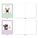 The Best Card Company - 10 Blank Dog Cards Assorted (4 x 5.12 Inch) - Adorable Boxed Animal Note Cards for All Occasions - Dogs & Doodles M6582OCB