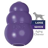 KONG - Senior Dog Toy - Gentle Natural Rubber - Fun to Chew, Chase and Fetch - For Large Dogs