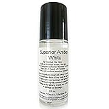 Alcohol Free Unisex Perfume Superior Amber White Type Body Oil Scented Fragrance 1 oz Glass Roll-On