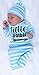 Mellons Newborn Baby Boys Girls pajamas Letter Printed Stripe Long Sleeve sleepers with hat