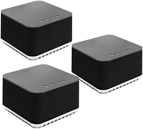 Mass Fidelity Core 120W Smart Portable Hi-Fi Wireless Speaker System in Black with Holographic Sound and iOS Android Compatibility for 3 Rooms