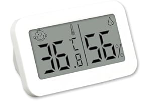 1PCS Rectangular Temperature Tester -for Home & Outdoor Applications，White