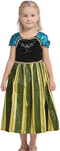 Abroda kids Snow Party Dress Queen Costume Princess Cosplay Dress Up, 6-7 years, 40