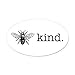 CafePress Be Kind Oval Car Magnet, Euro Oval Bumper Magnet