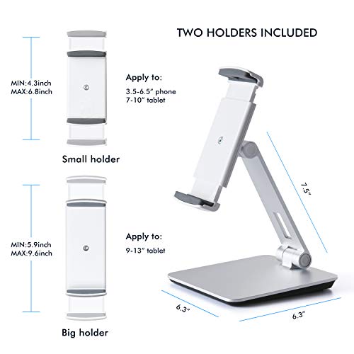 image for Viozon Stand, Tablet Stands 360° Rotatable Aluminum Alloy Desktop Mou