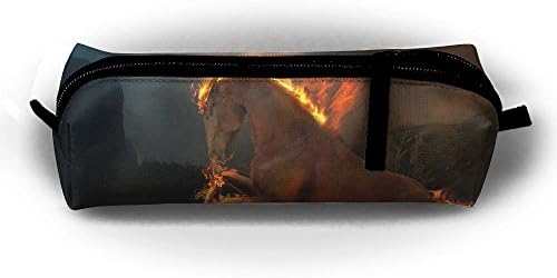 Stationery Bag Pen Holder Pencil Pouch Cosmetic Fantasy Fire Horse Office Supplies Coins Makeup Pouch Purse For Students