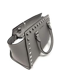 Michael Kors Selma Stud Satchel con cremallera media superior para mujer