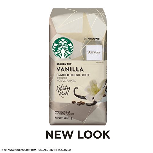 STARBUCKS GROUND COFFEE, FLAVORED HOT OR ICED COFFEE, VANILLA, 11 OZ ​