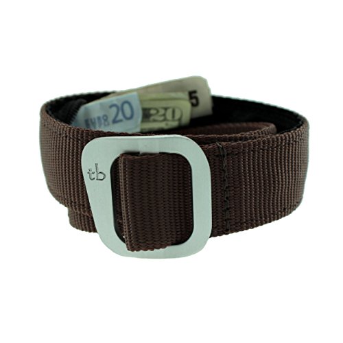 Big & Tall Dakota Money Belt made in USA by Thomas Bates (Brown)