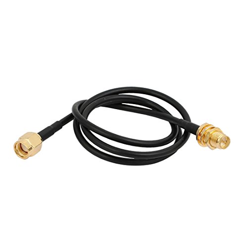 uxcell RG174 Antenna Extension Cable SMA Male to Female Connector 50cm Length