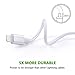 Xcords(TM) 3Pack 3ft 6ft 10ft Nylon Braided 8 Pin Lightning to USB Cable Charger Compatible with iPhone 7/ 7 Plus/6/ 6 Plus/ 6s/ 6s Plus /5/5s/5c/SE/iPad/iPod/Beats Pill+(silver)