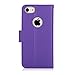 FYY Designed for iPhone SE Case 2022 (3rd Gen) / iPhone SE Case 2020 (2nd Gen) / iPhone 7 Case/iPhone 8 Case, Luxury PU Leather Wallet Phone Case with Card Holder Flip Kickstand Cover Purple