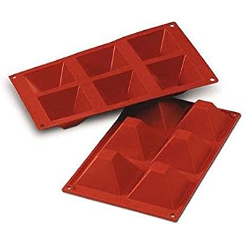 Silikomart SF007/C Silicone Classic Collection Mold Shapes, Pyramid, Large