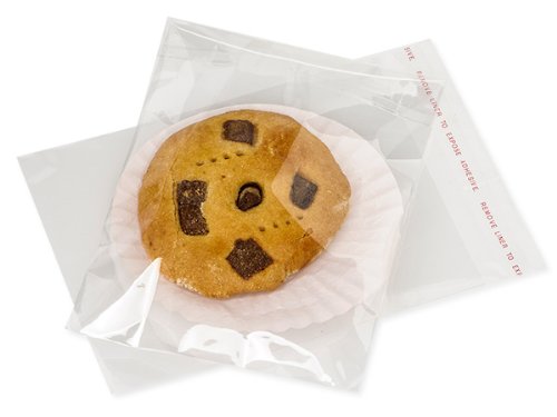 Pack of 100, Solid 4.5 x 5.75" Tape Resealable Bag Cello Bags 1.2 Mil Great for Gourmet Foods, Cards, Stationery, Cds, Dvds, Comic Books, Magazines & Collectibles