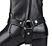 OTTO ZONE Dress Boot for Men Leather Chukka Designer Boots Casual Heel Shoes Zipper-up