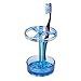 InterDesign Eva Electric Toothbrush Holder Stand for Bathroom Vanity Countertops - Large, Ocean Blue