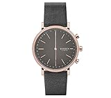 Skagen Hald Gray Leather Hybrid Smart Watch